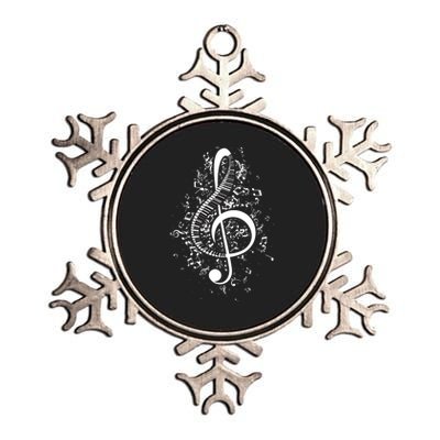 Treble Clef Keys Piano Player Pianist Classical Music Metallic Star Ornament