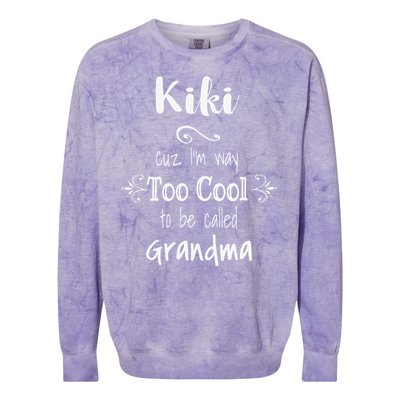 Too Cool Kiki Special Grandma Colorblast Crewneck Sweatshirt