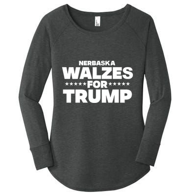 The Charlie Kirk Show Nebraska Walzes For Trump Women's Perfect Tri Tunic Long Sleeve Shirt