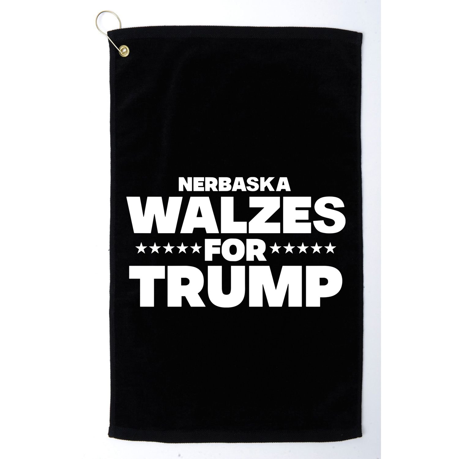 The Charlie Kirk Show Nebraska Walzes For Trump Golf Towel