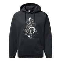 Treble Clef Keys Piano Player Pianist Classical Music Performance Fleece Hoodie