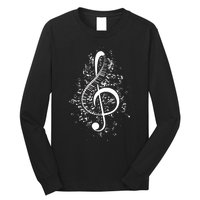 Treble Clef Keys Piano Player Pianist Classical Music Long Sleeve Shirt