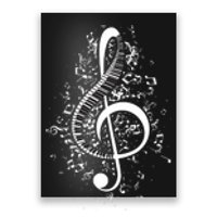 Treble Clef Keys Piano Player Pianist Classical Music Poster