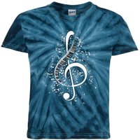 Treble Clef Keys Piano Player Pianist Classical Music Kids Tie-Dye T-Shirt