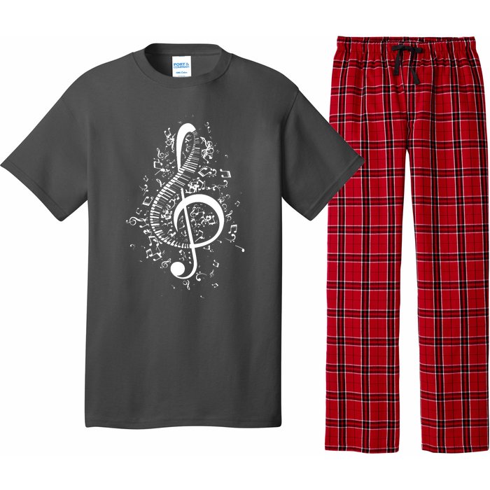 Treble Clef Keys Piano Player Pianist Classical Music Pajama Set