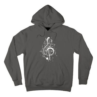 Treble Clef Keys Piano Player Pianist Classical Music Tall Hoodie