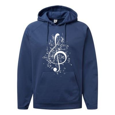 Treble Clef Keys Piano Player Pianist Classical Music Performance Fleece Hoodie