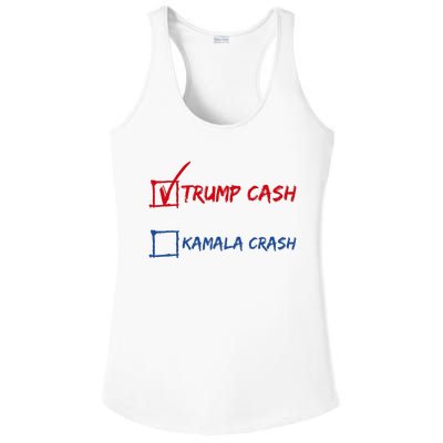 Trump Cash Kamala Crash Donald Trump 2024 Ladies PosiCharge Competitor Racerback Tank