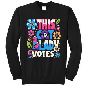 This Cat Lady Votes Ladies Is Voting Kamala Support Kamala Sweatshirt