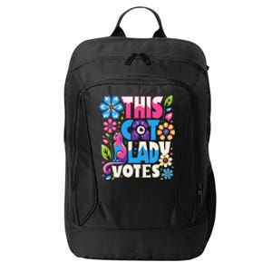 This Cat Lady Votes Ladies Is Voting Kamala Support Kamala City Backpack