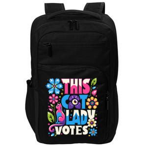 This Cat Lady Votes Ladies Is Voting Kamala Support Kamala Impact Tech Backpack