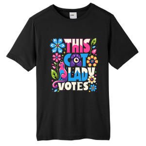 This Cat Lady Votes Ladies Is Voting Kamala Support Kamala Tall Fusion ChromaSoft Performance T-Shirt