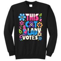 This Cat Lady Votes Ladies Is Voting Kamala Support Kamala Tall Sweatshirt