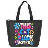 This Cat Lady Votes Ladies Is Voting Kamala Support Kamala Zip Tote Bag