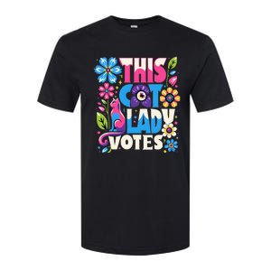 This Cat Lady Votes Ladies Is Voting Kamala Support Kamala Softstyle CVC T-Shirt