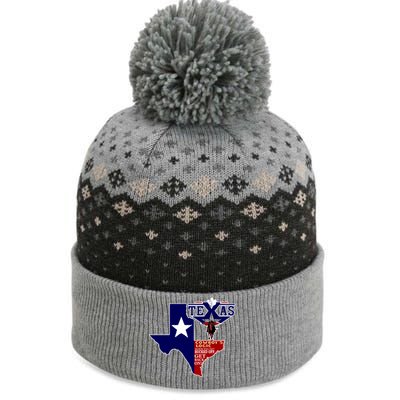 Texas Cowboy Logic The Baniff Cuffed Pom Beanie