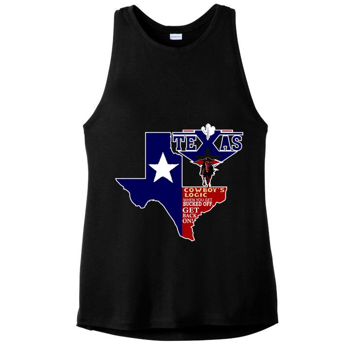 Texas Cowboy Logic Ladies PosiCharge Tri-Blend Wicking Tank