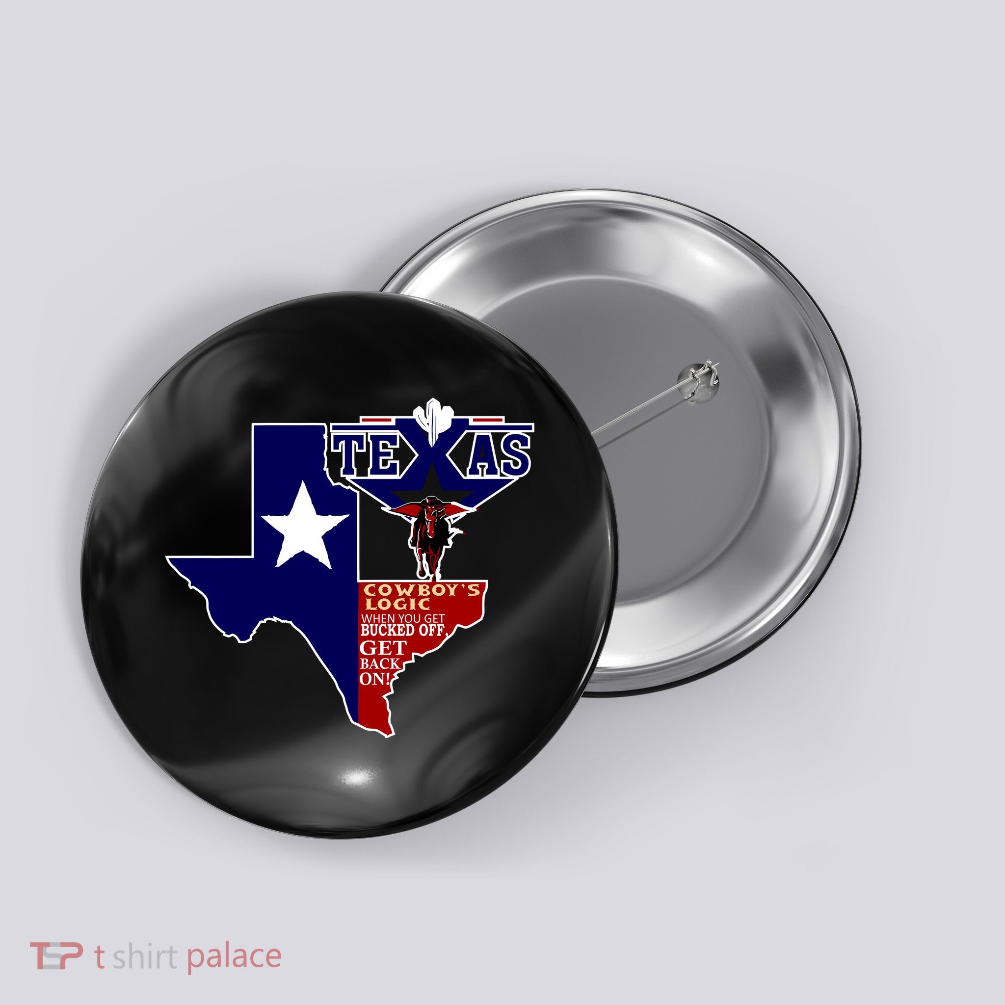 Texas Cowboy Logic Button