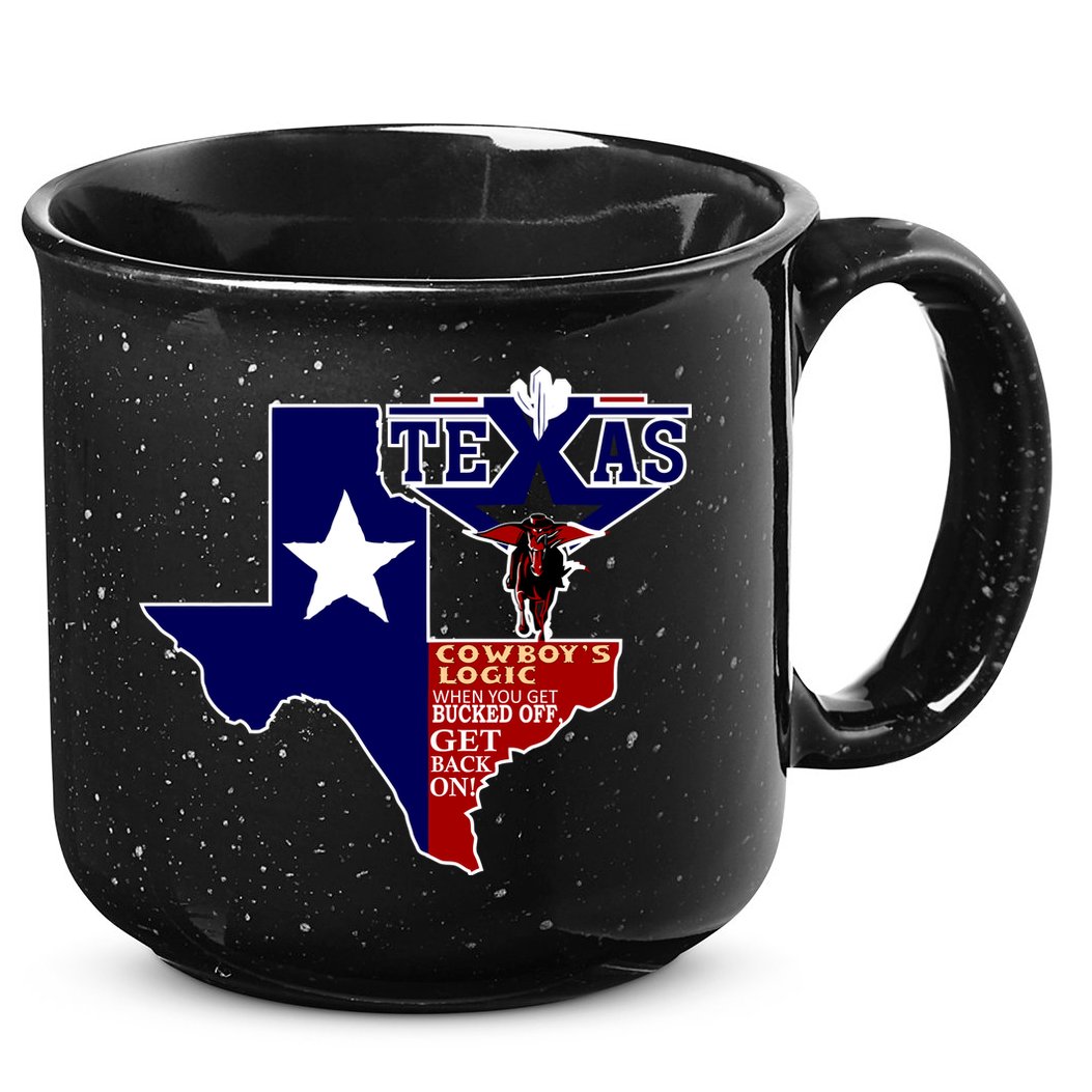 Texas Cowboy Logic 15oz Campfire Ceramic Mug