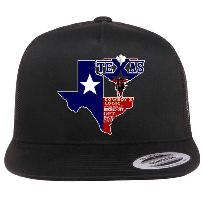 Texas Cowboy Logic Flatbill Hat