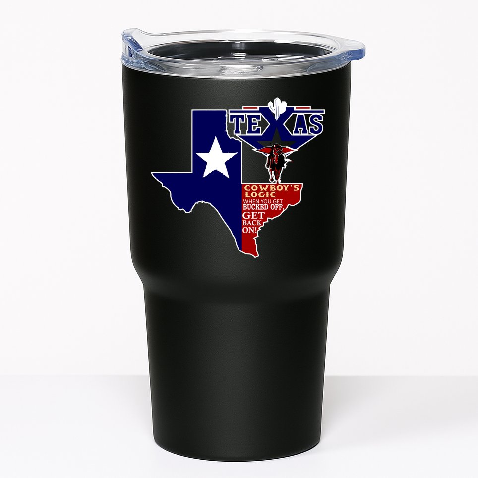 Texas Cowboy Logic Tumbler