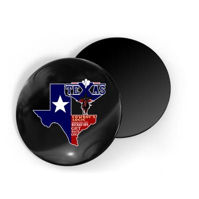 Texas Cowboy Logic Magnet