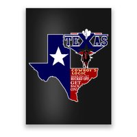 Texas Cowboy Logic Poster