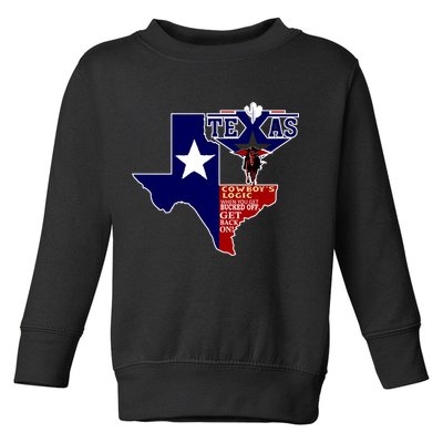 Texas Cowboy Logic Toddler Sweatshirt
