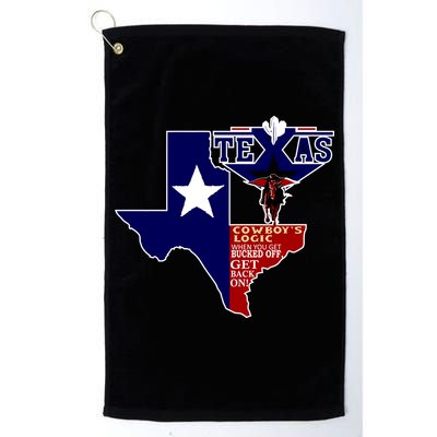 Texas Cowboy Logic Golf Towel