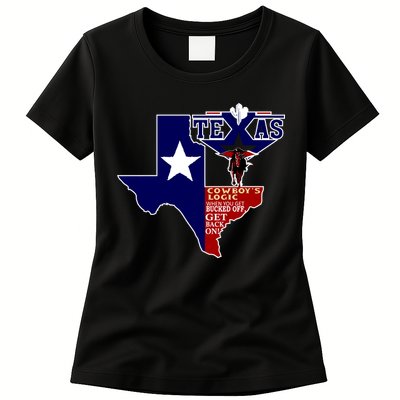 Texas Cowboy Logic Womens T-Shirt