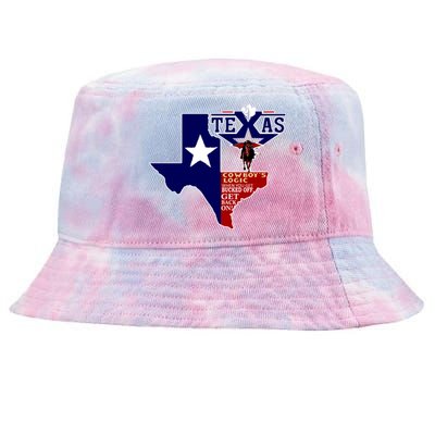 Texas Cowboy Logic Tie-Dyed Bucket Hat