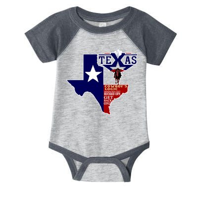 Texas Cowboy Logic Infant Baby Jersey Bodysuit