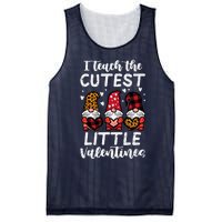 Teach Cutest Little Valentines Gnomes Leopard Plaid Teacher Mesh Reversible Basketball Jersey Tank