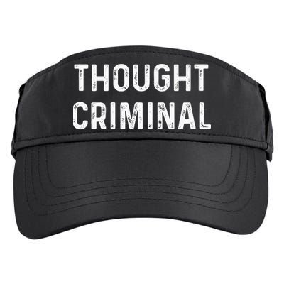 Thought Criminal Libertarian Ancap Conservative Liberty Adult Drive Performance Visor