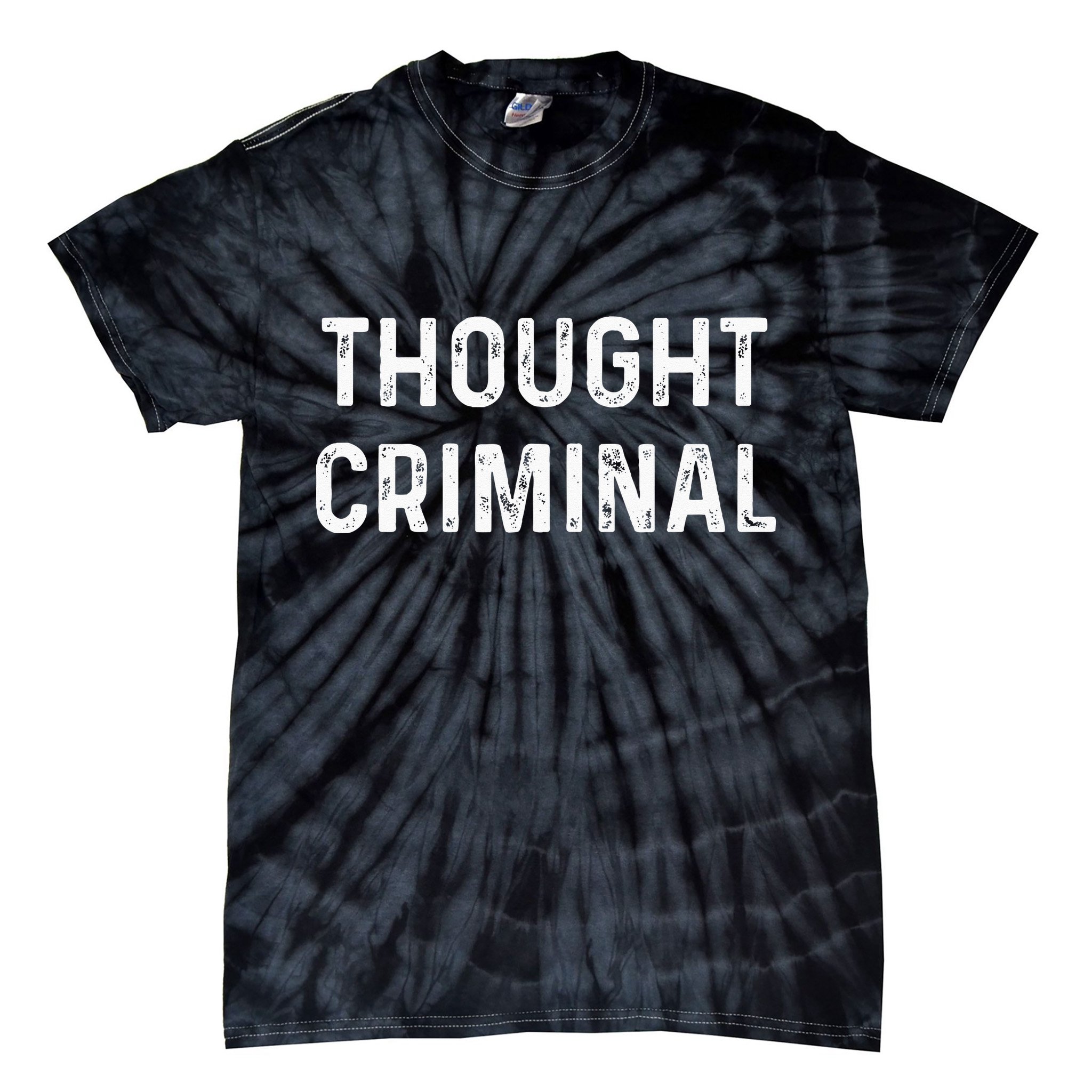 Thought Criminal Libertarian Ancap Conservative Liberty Tie-Dye T-Shirt