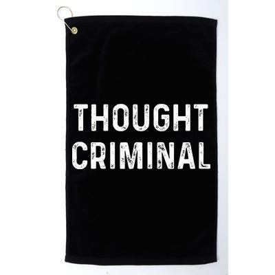 Thought Criminal Libertarian Ancap Conservative Liberty Golf Towel