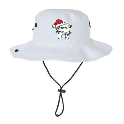 Tooth Christmas Light Santa Hat Dentist Dental Hygienist Funny Gift Legacy Cool Fit Booney Bucket Hat