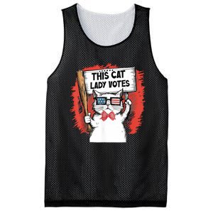 This Cat Lady Votes Mesh Reversible Basketball Jersey Tank