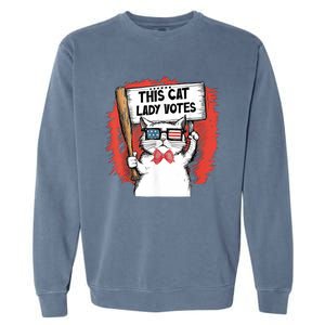 This Cat Lady Votes Garment-Dyed Sweatshirt