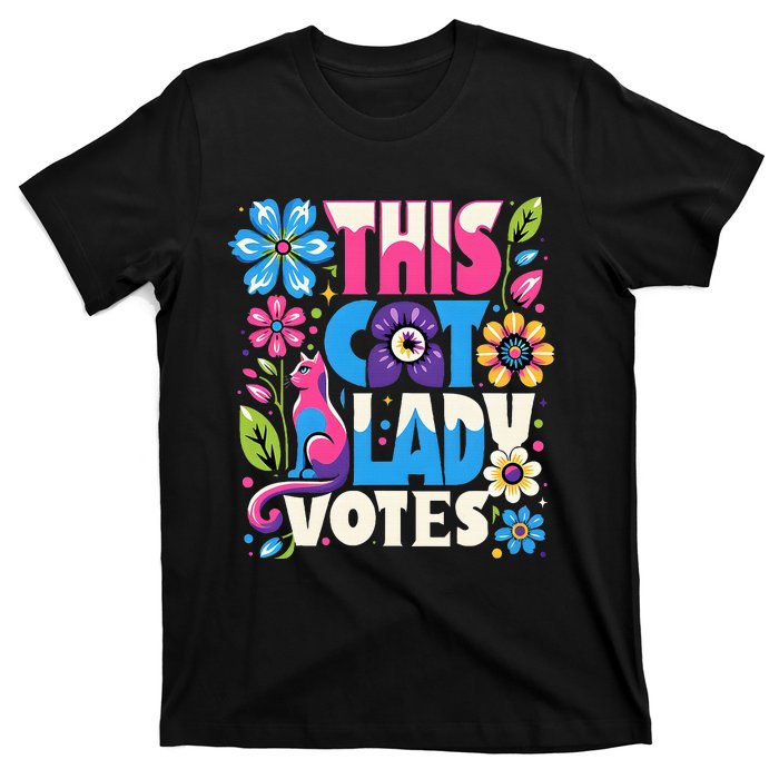 This Cat Lady Votes Ladies Is Voting Kamala T-Shirt