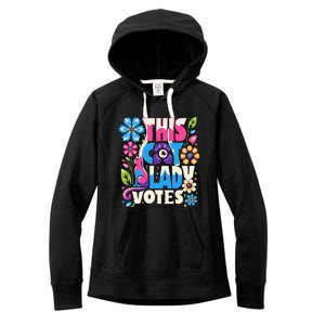 This Cat Lady Votes Ladies Is Voting Kamala Women's Fleece Hoodie