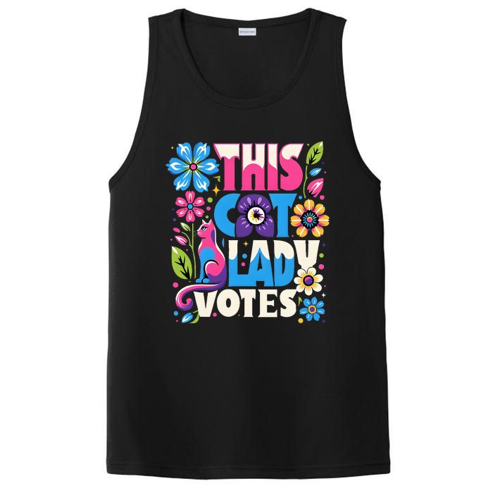 This Cat Lady Votes Ladies Is Voting Kamala PosiCharge Competitor Tank