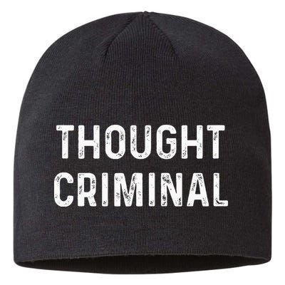 Thought Criminal Libertarian Ancap Conservative Liberty Sustainable Beanie