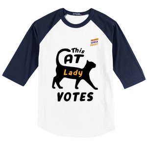 This Cat Lady Votes Baseball Sleeve Shirt