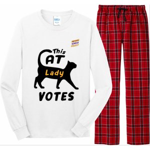 This Cat Lady Votes Long Sleeve Pajama Set