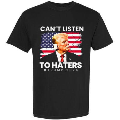 Trump Cant Listen To Haters Ear Bandage 2024 Garment-Dyed Heavyweight T-Shirt