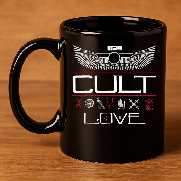 The Cult Love Symbols 11oz C Handle Ceramic Mug