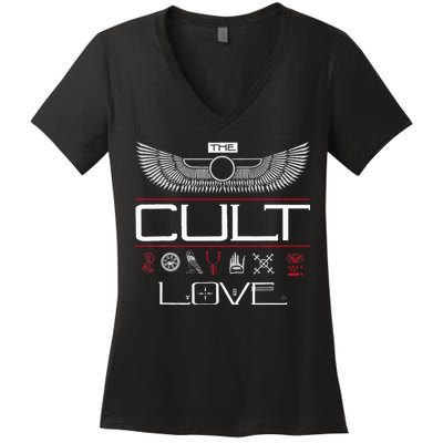 The Cult Love Symbols Women's V-Neck T-Shirt