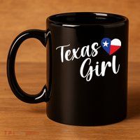 Texas Cute Longhorn Texas Pride 11oz C Handle Ceramic Mug