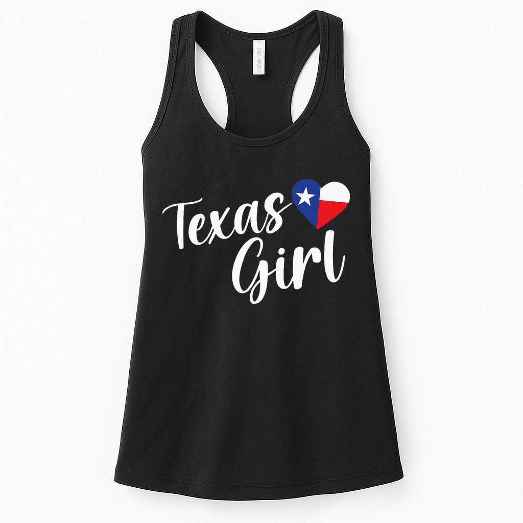Texas Cute Longhorn Texas Pride Womens Tank Top